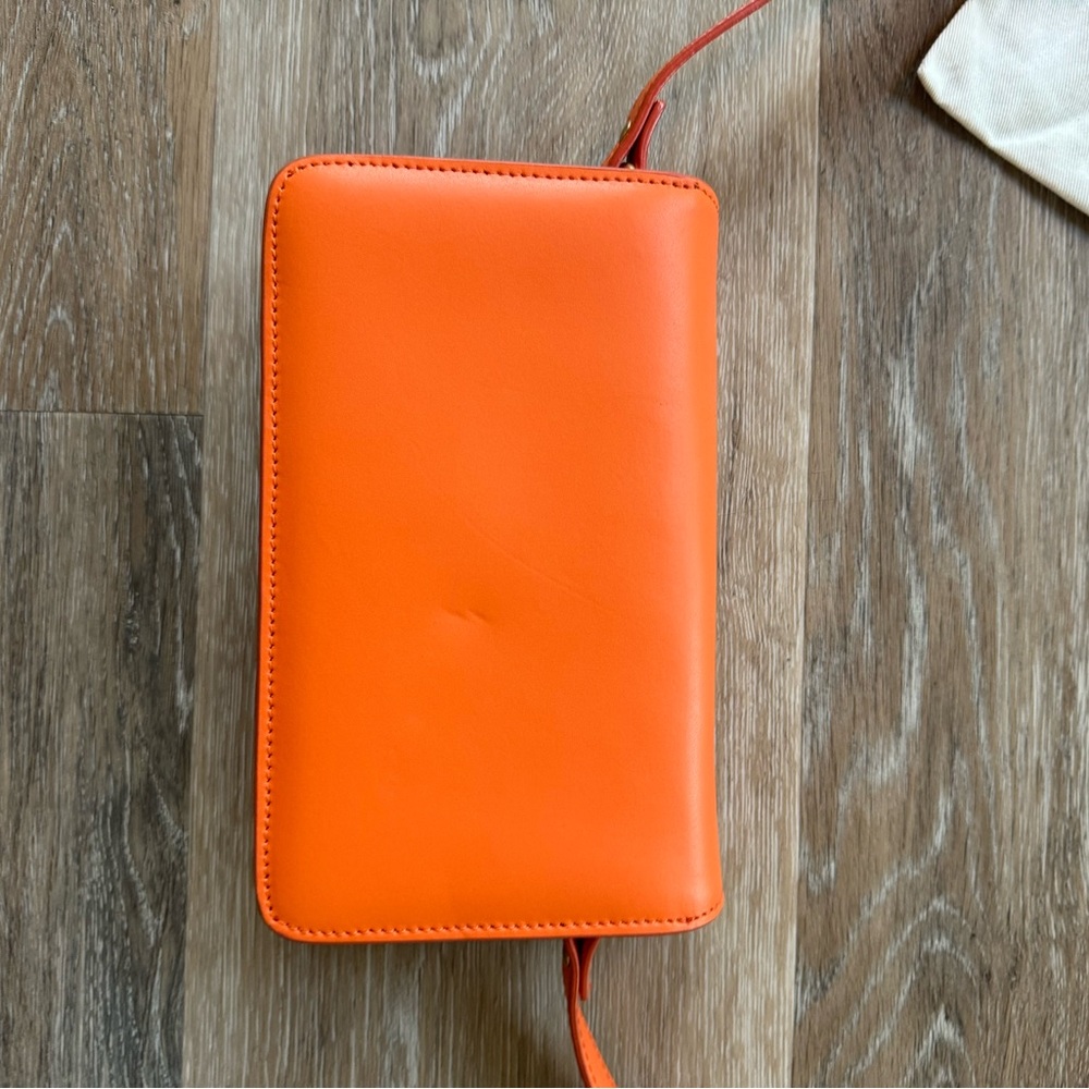 Frame Denim Vibrant Orange Crossbody Bag - Picture 5 of 8